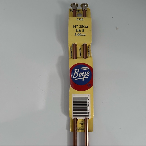 Wrights Boye 14-Inch Aluminum Single Point Knitting Needles, Size 8, 5 mm - Picture 3 of 3